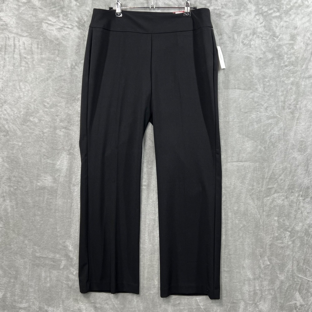 NWT Roz & Ali Pants Secret Agent Tummy Control Women's 8 Black Business New‎